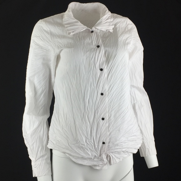 Babette Tops - Babette SF long sleeves crinkle pleats shirt